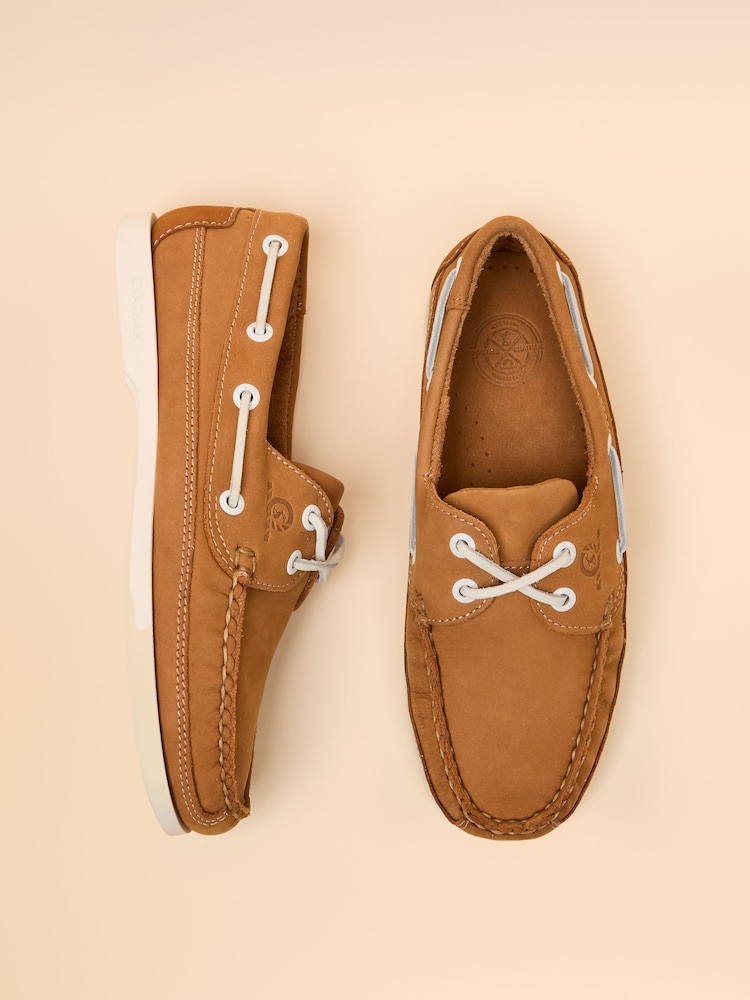 Joules Joules X Chatham Brown Pier Deck Shoes - Image 5 of 7