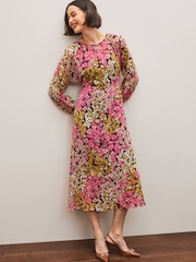 Emme by Marella Purple Floral Maxi Dress - Image 1 of 5