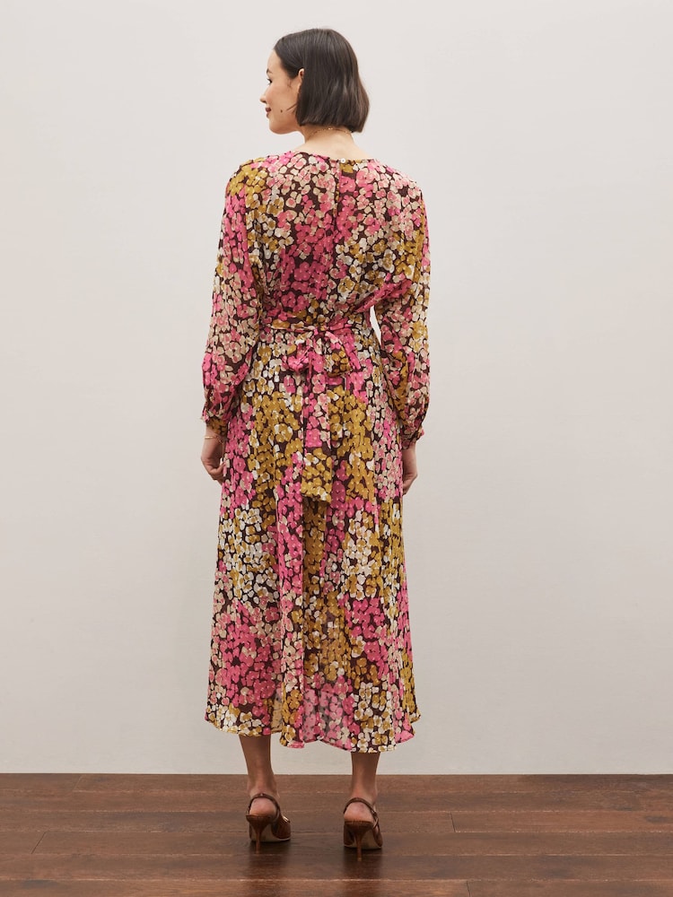 Emme by Marella Purple Floral Maxi Dress - Image 2 of 5