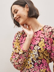 Emme by Marella Purple Floral Maxi Dress - Image 4 of 5