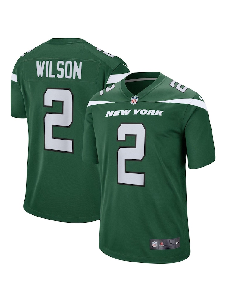 Nike Green NFL New York Jets Game Home Jersey - Zach Wilson - Image 1 of 3 Nike Green NFL New York Jets Game Home Jersey - Zach Wilson - Image 1 of 3