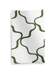 Jasper Conran London Green Pencil Pleat Blackout Wiggle Embroidered Curtain - Image 6 of 6