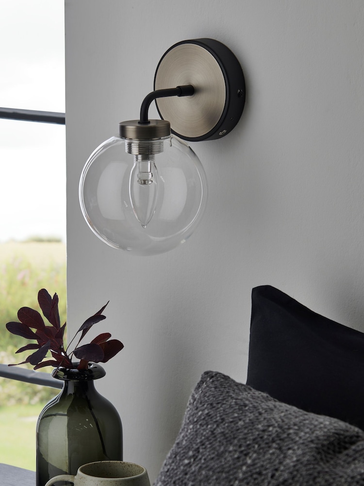 Black Jackson Rechargeable Wireless Wall Light - Image 2 of 6
