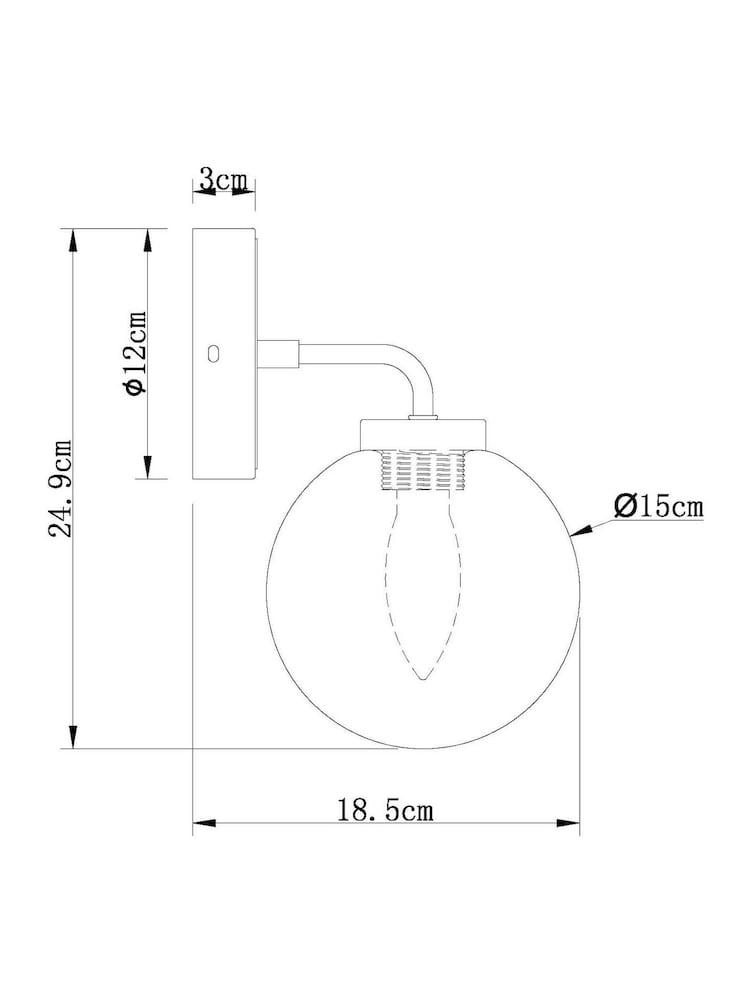 Black Jackson Rechargeable Wireless Wall Light - Image 6 of 6