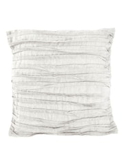 Lazy Linen White 100% Washed Linen Cushion - Image 3 of 4