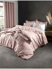 Lazy Linen Mellow Pink Washed 100% Linen Throw - Image 1 of 4