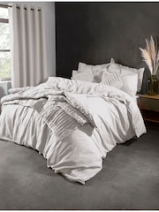 Lazy Linen White Washed 100% Linen Throw - Image 1 of 2