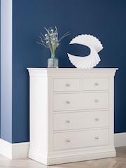 Julian Bowen White Clermont 3 2 Drawer Chest - Image 1 of 4