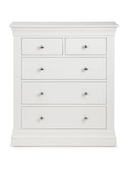 Julian Bowen White Clermont 3 2 Drawer Chest - Image 2 of 4
