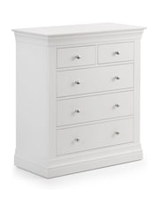 Julian Bowen White Clermont 3 2 Drawer Chest - Image 3 of 4