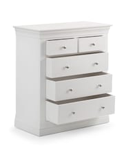 Julian Bowen White Clermont 3 2 Drawer Chest - Image 4 of 4