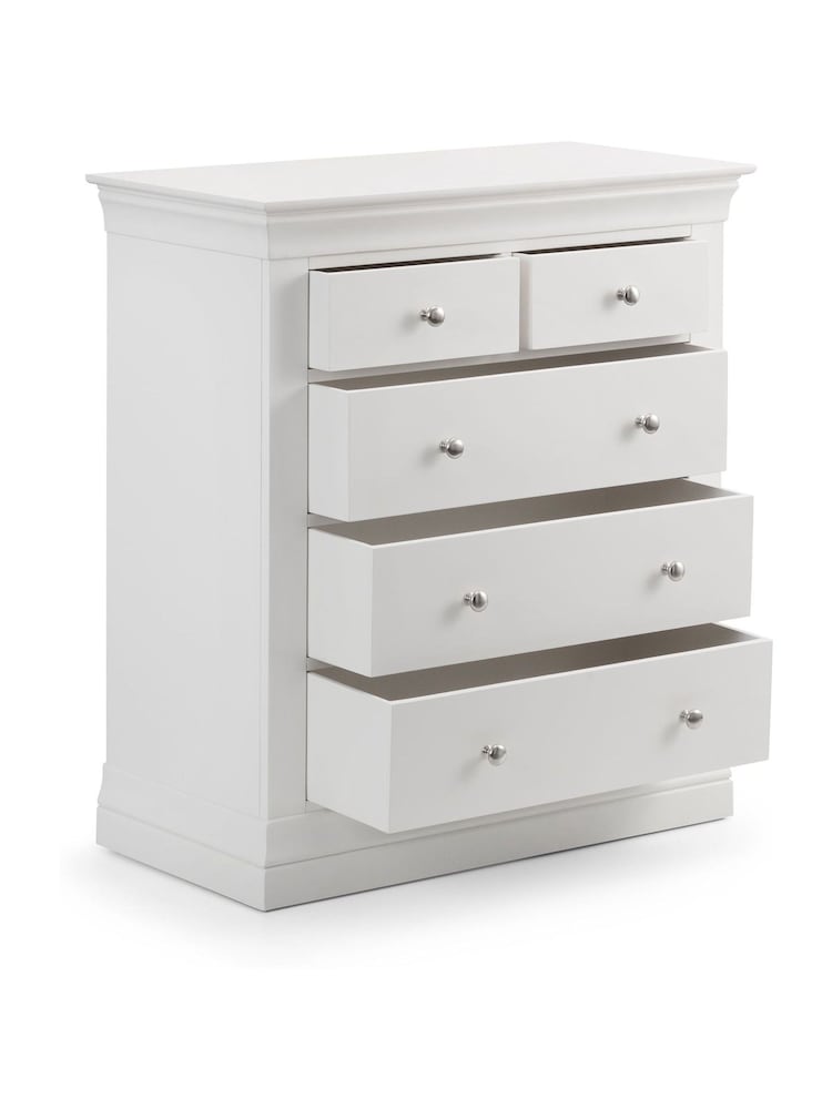 Julian Bowen White Clermont 3 2 Drawer Chest - Image 4 of 4