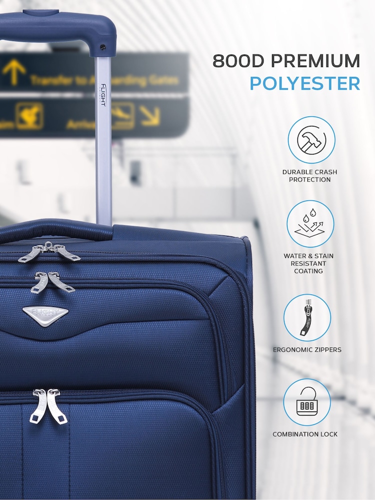 Flight Knight Navy 56x45x25cm EasyJet Overhead Soft Case - Image 2 of 5