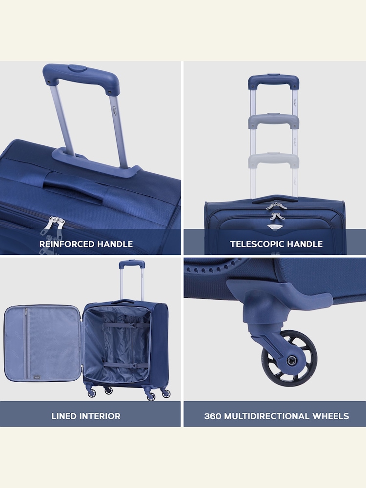 Flight Knight Navy 56x45x25cm EasyJet Overhead Soft Case - Image 5 of 5