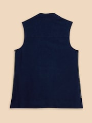 White Stuff Blue Celia Jersey Mix Shirt - Image 6 of 7