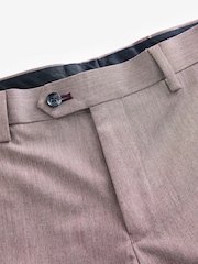 Pink Tailored Fit Trimmed Plain Suit Trousers - Image 6 of 8