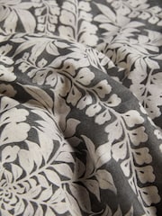 Monochrome Woodblock Reversible 100% Cotton Duvet Cover and Pillowcase Set - Image 6 of 6