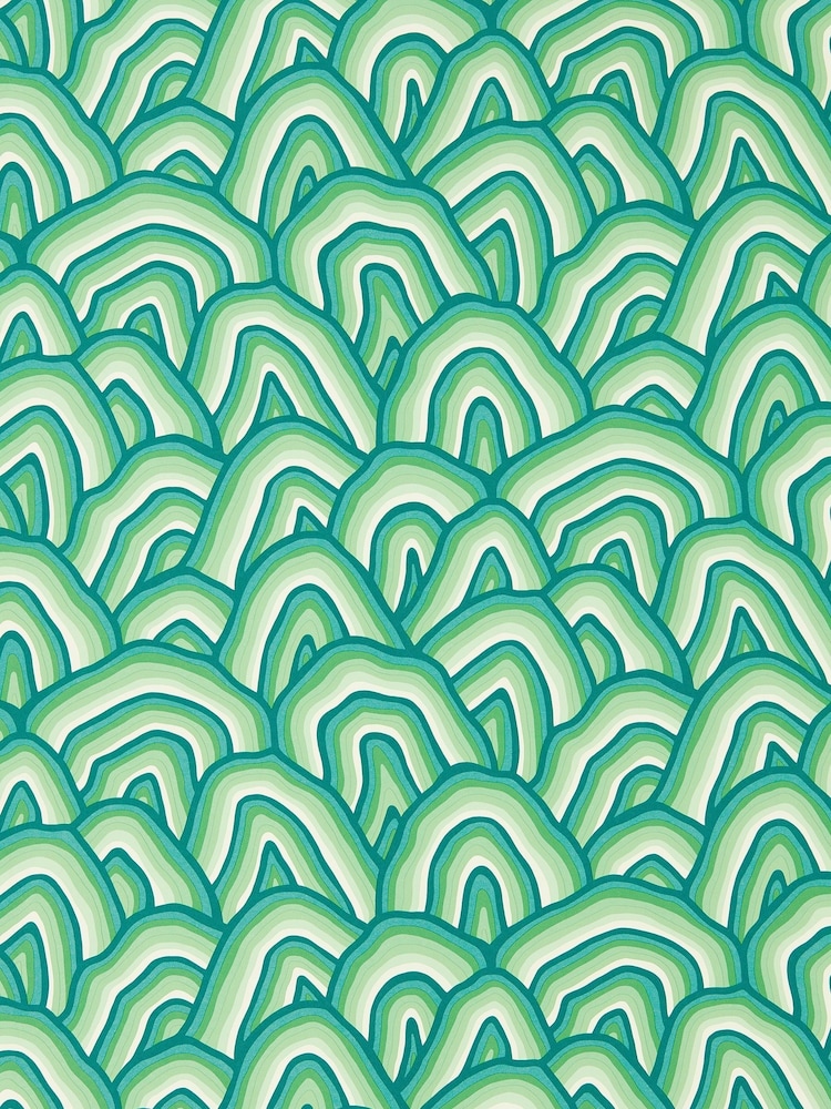Harlequin Green Kumo 10.05M Wallpaper - Image 1 of 1