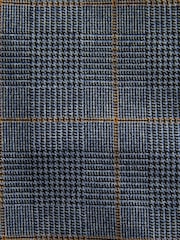 Blue Slim Fit Trimmed Check Suit Trousers - Image 7 of 7