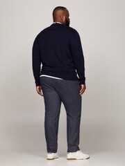 Tommy Hilfiger Blue Big And Tall Cashmere Blend Sweater - Image 2 of 8