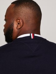 Tommy Hilfiger Blue Big And Tall Cashmere Blend Sweater - Image 4 of 8