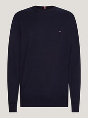 Tommy Hilfiger Blue Big And Tall Cashmere Blend Sweater - Image 5 of 8