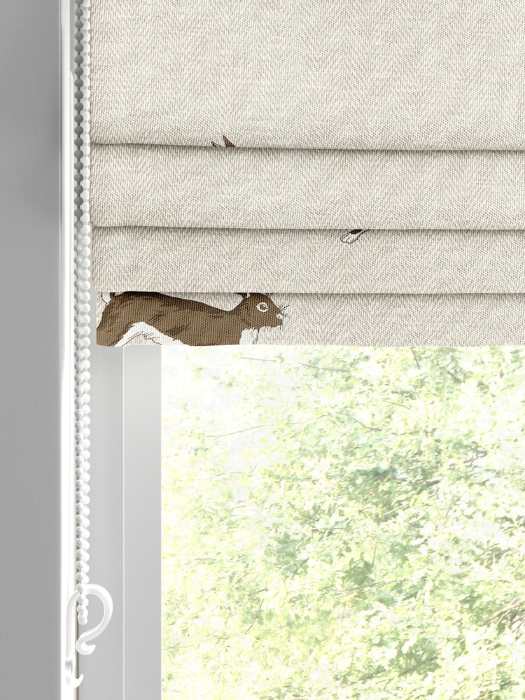 Emily Bond Natural 100% Cotton Alice Made to Measure Roman Blinds - Image 2 of 6