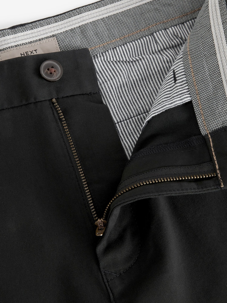 Negro - Corte slim - Pantalones cortos chinos elásticos - Imagen 8 de 8