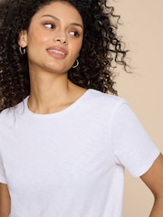 Blanco - White Stuff Abbie 100% Cotton T-Shirt - Imagen 4 de 7
