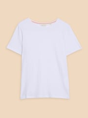 Blanco - White Stuff Abbie 100% Cotton T-Shirt - Imagen 5 de 7