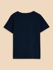 Azul - White Stuff Abbie 100% Cotton T-Shirt - Imagen 6 de 7