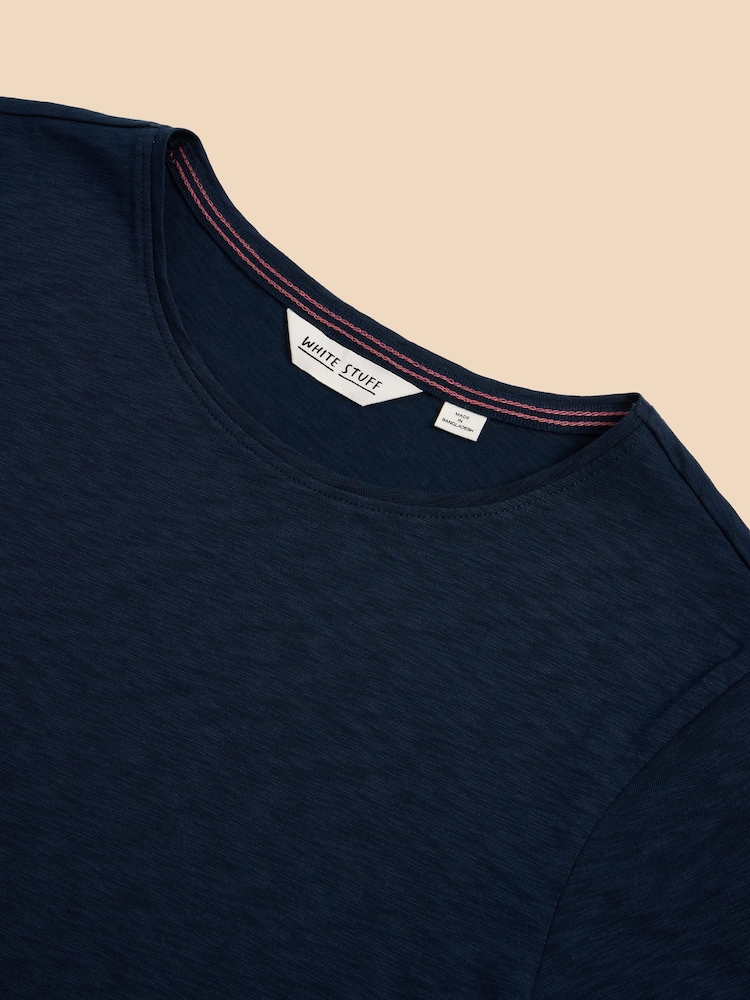 Azul - White Stuff Abbie 100% Cotton T-Shirt - Imagen 7 de 7