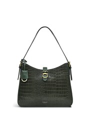 Radley Green Linden Gardens Faux Croc Large Zip-Top Shoulder Bag - Image 1 of 4