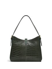 Radley Green Linden Gardens Faux Croc Large Zip-Top Shoulder Bag - Image 2 of 4