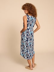 White Stuff Blue 100% Cotton Heidi Dress - Image 2 of 6