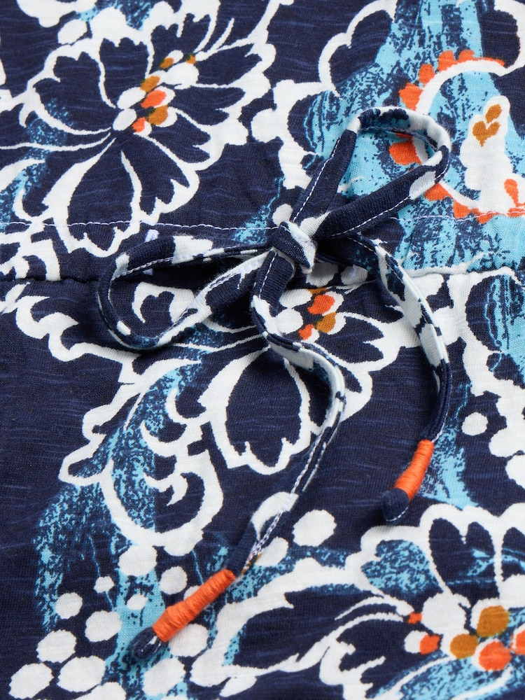 White Stuff Blue 100% Cotton Heidi Dress - Image 6 of 6