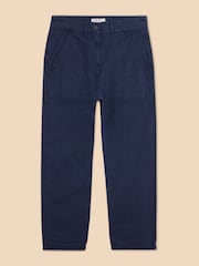 White Stuff Blue Twister Chino Trousers - Image 5 of 7