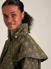 Joules Edinburgh Green Premium Waterproof Hooded Raincoat - Image 5 of 12