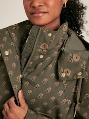 Joules Edinburgh Green Premium Waterproof Hooded Raincoat - Image 6 of 12