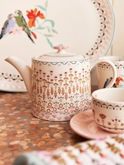 Cath Kidston Cream Painted Table Teapot 1L - Image 1 of 3