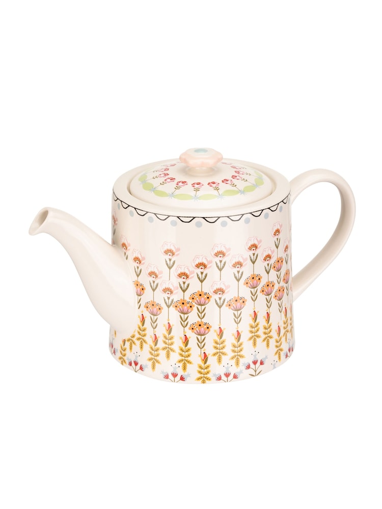 Cath Kidston Cream Painted Table Teapot 1L - Image 3 of 3