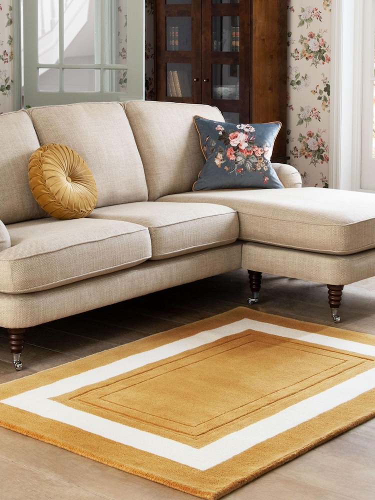 Laura Ashley Gold Lewes Rug - Image 1 of 4