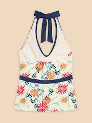 White Stuff White Valley Tummy Control Tankini Top - Image 6 of 7