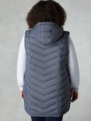 Live Unlimited Grey Curve Popper Gilet - Image 2 of 6