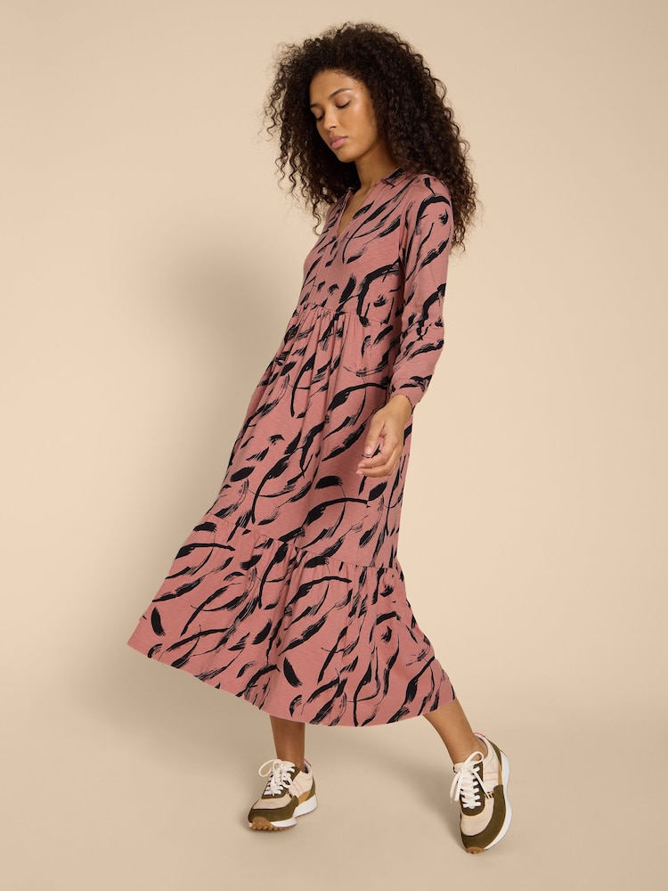 White Stuff Pink Karina Jersey Shirt Dress - Image 1 of 7 White Stuff Pink Karina Jersey Shirt Dress - Image 1 of 7