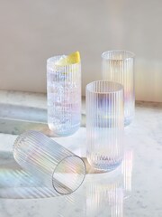 Set of 4 Iridescent Hollis Tumbler Glasses - Image 1 of 4