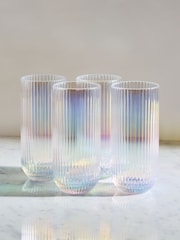 Set of 4 Iridescent Hollis Tumbler Glasses - Image 2 of 4