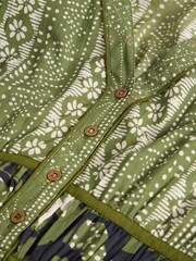 White Stuff Green Jenna Midi Dress - Image 9 of 9