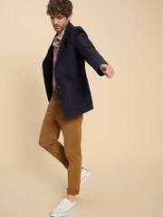 White Stuff Blue 100% Cotton Chiltern Blazer - Image 3 of 7