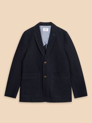 White Stuff Blue 100% Cotton Chiltern Blazer - Image 5 of 7